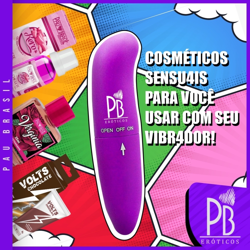 Cosméticos sensuais para você usar com seu vibrador!